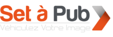 Logo de l'entreprise set a pub avec le slogan